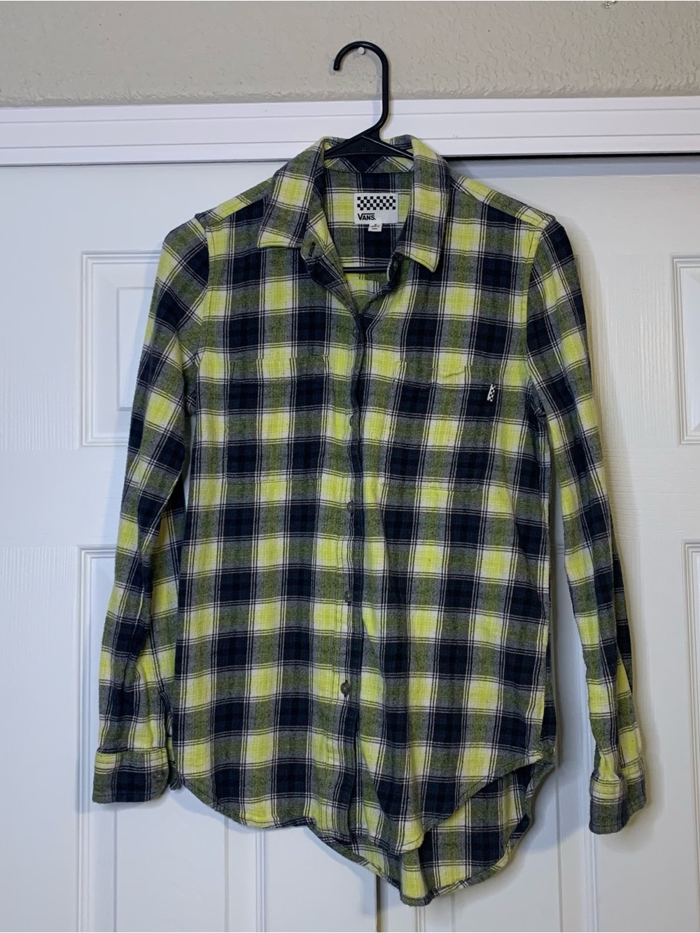 Vans Black & Yellow Plaid Shirt